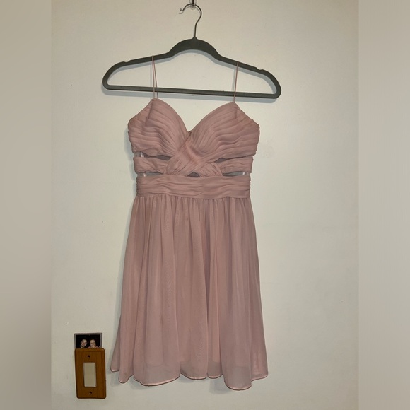 Hailey Logan by Adrianna Papell Blush Mini Dress - Picture 2 of 12